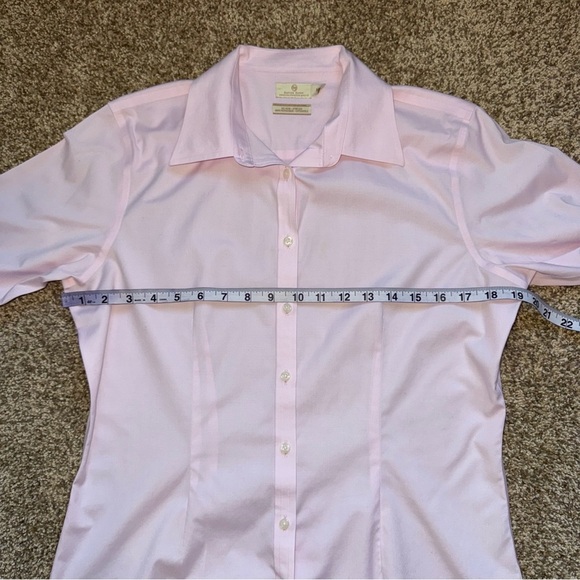 Denver Hayes Shirt Blouse Pink Button Down Long Sleeved Country Western Farmwear - Picture 12 of 12